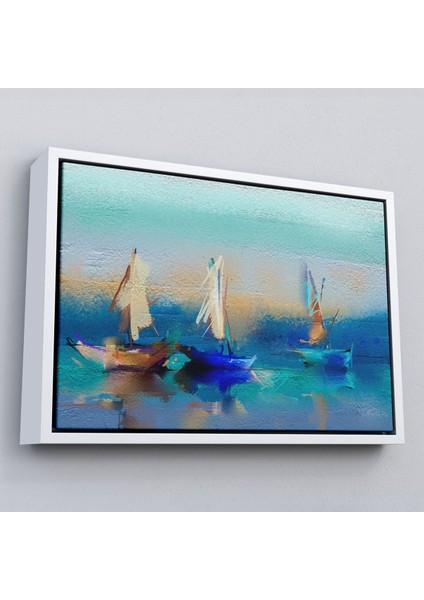Çerçeveli Soyut Modern Sanat Yağlıboya Görünüm Dekoratif Kanvas Duvar TABLOSU-3589 fırsatları