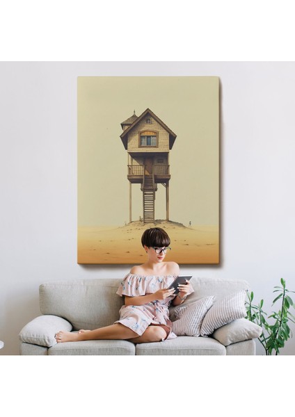 Hiçliğin Ortasındaki Nöbet Kulesi TABLO-7540