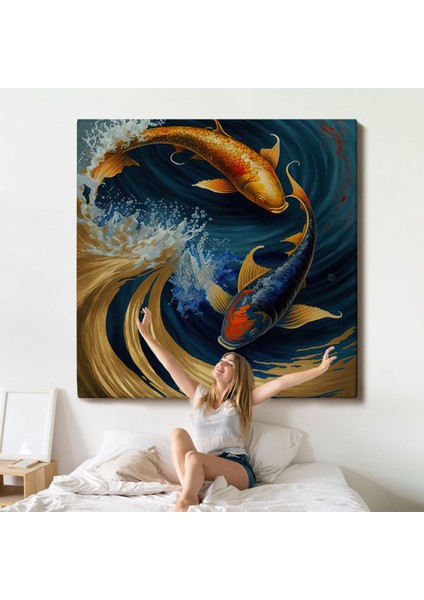 Koi Balığı TABLOSU-8346 indirimleri