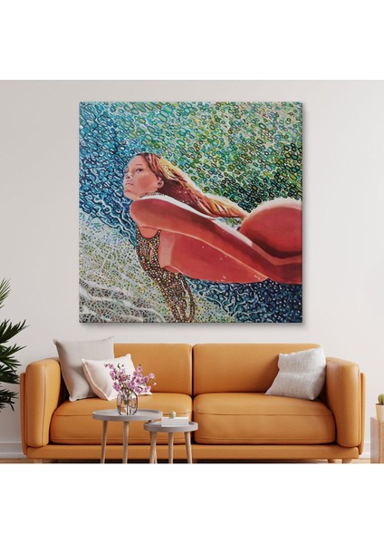 Sualtında Yüzen Kadın TABLOSU-5873 fiyatları