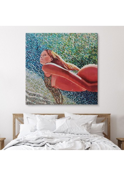 Sualtında Yüzen Kadın TABLOSU-5873