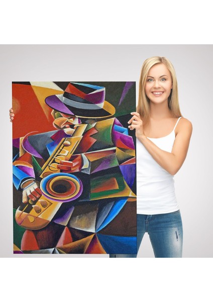Cazz Sanatçısı Dekoratif Duvar TABLOSU-6493 modelleri