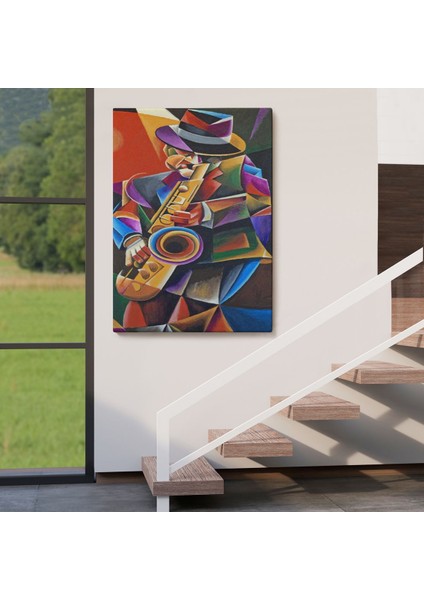 Cazz Sanatçısı Dekoratif Duvar TABLOSU-6493 fırsatları