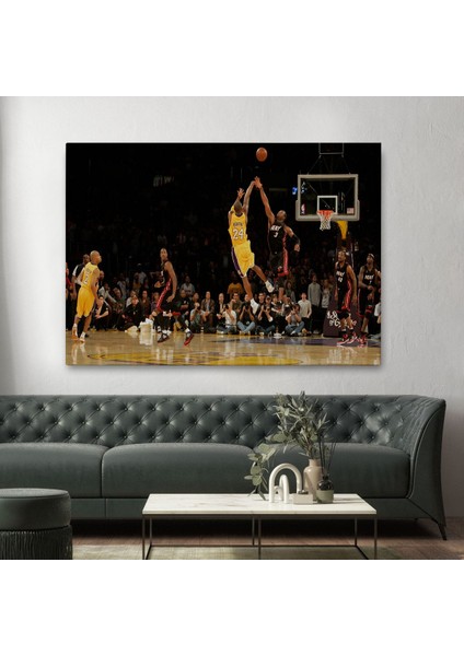 Kobe Bryant Los Angeles Lakers Kanvas Tablo / Black MAMBA-5157 fiyatları
