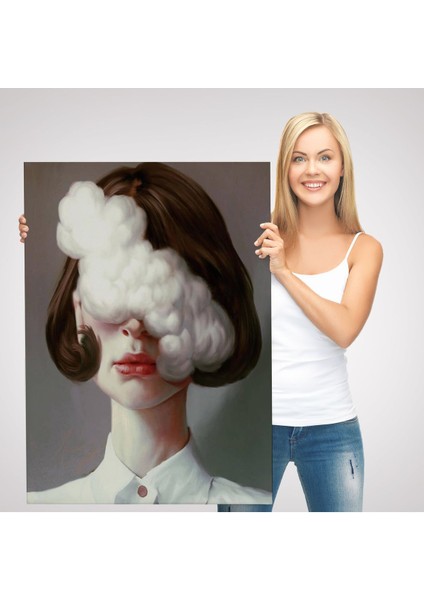 Modern Gerçeküstü Kadın Sanatı Kanvas Tablo, Pop Art Kanvastablo SANATI-5212 modelleri