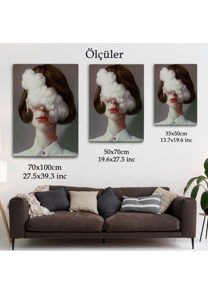 Modern Gerçeküstü Kadın Sanatı Kanvas Tablo, Pop Art Kanvastablo SANATI-5212