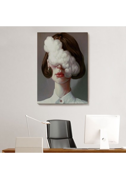 Modern Gerçeküstü Kadın Sanatı Kanvas Tablo, Pop Art Kanvastablo SANATI-5212