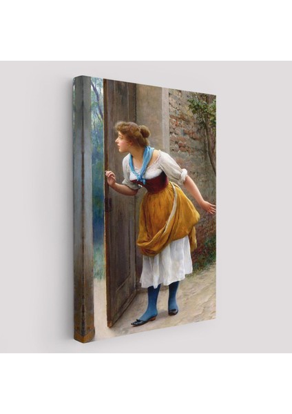 Eugene De Blaas'ın Kulak Misafiri Reprodüksiyon TABLOSU-6276