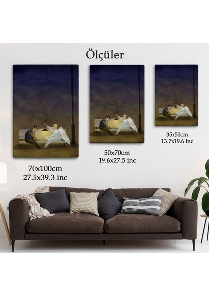 Melek Iyi Insanlara Yardım Ediyordekoratif TABLO-6110 indirimleri