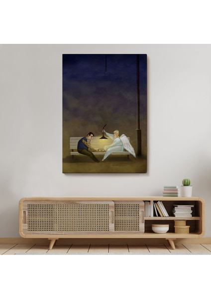 Melek Iyi Insanlara Yardım Ediyordekoratif TABLO-6110