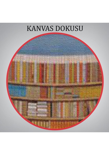 Gerçeküstü Bir Kütüphane Kanvas Tablo, Çalışma Odası Hediyesi, Kütüphane POSTERI-5209 indirimleri