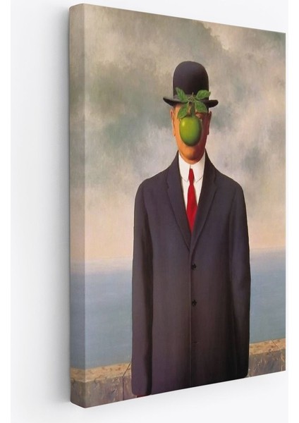 Renee Magritte'in Adamın Oğlu Isimli Eseri Kanvas TABLO-5132
