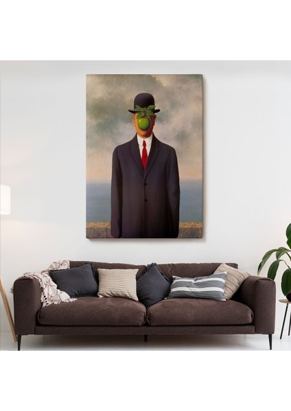 Renee Magritte'in Adamın Oğlu Isimli Eseri Kanvas TABLO-5132 fiyatları