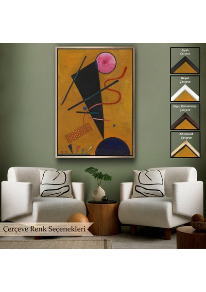 Çerçeveli Vasily Kandinsky Beruhrung Iletişim TABLOSU-7487
