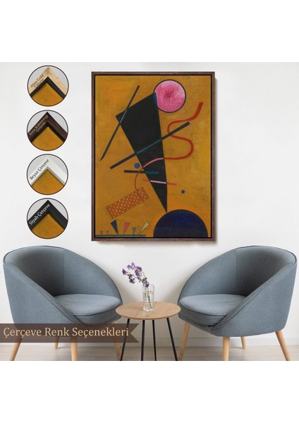 Çerçeveli Vasily Kandinsky Beruhrung Iletişim TABLOSU-7487
