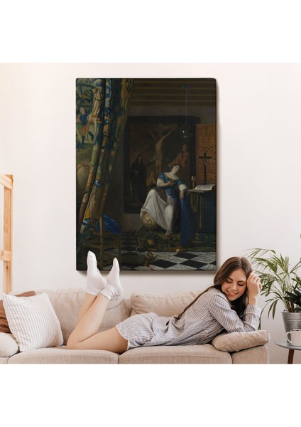 Johannes Vermeer - Katolik Inancının Alegorisi Tablo- Allegory Of The Catholic FAITH-8057