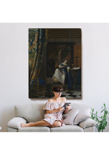 Johannes Vermeer - Katolik Inancının Alegorisi Tablo- Allegory Of The Catholic FAITH-8057