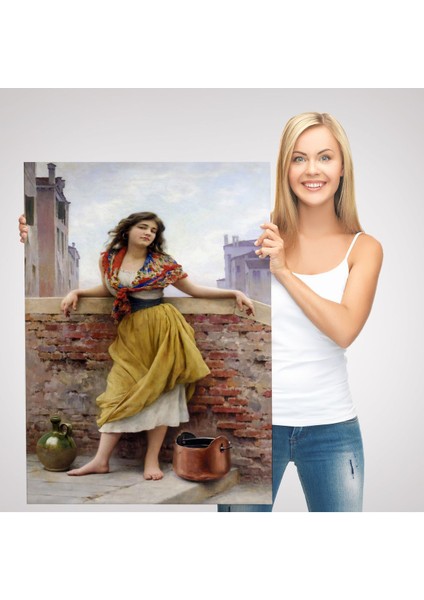 The Watercarrier Eugene De Blaas Su Taşıyan Kız TABLOSU-6435 modelleri
