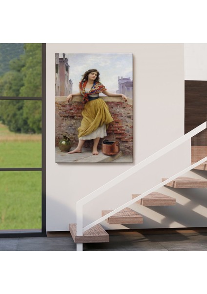 The Watercarrier Eugene De Blaas Su Taşıyan Kız TABLOSU-6435 fırsatları