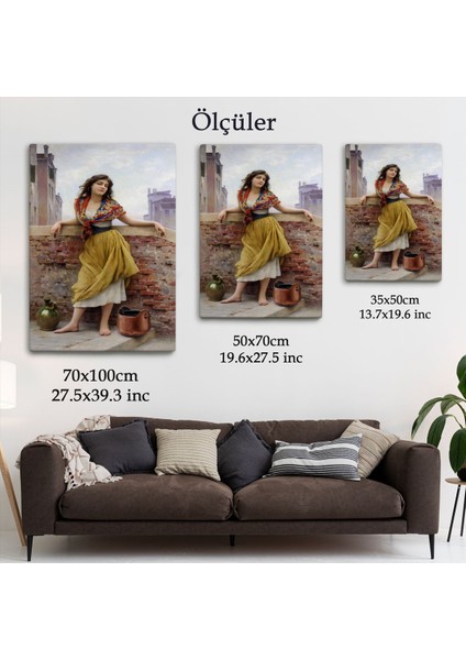 The Watercarrier Eugene De Blaas Su Taşıyan Kız TABLOSU-6435 indirimleri