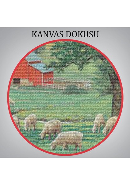 Akarsu Kenarındakı Rus Köylü Dekoratif Duvar TABLOSU-6534