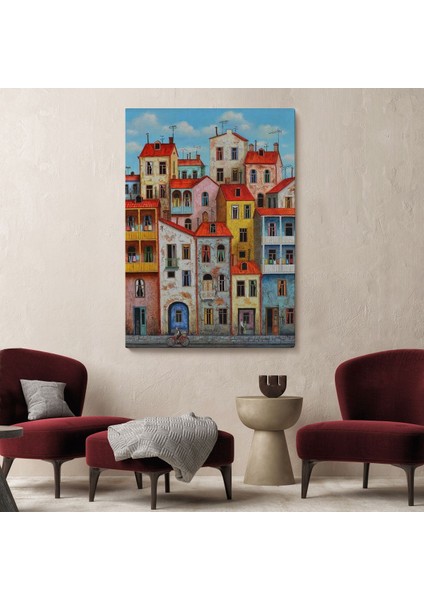 Eski Gürcistan Tiflis Şehir Manzara Tablosu -6242 fiyatları