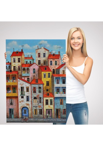 Eski Gürcistan Tiflis Şehir Manzara Tablosu -6242 modelleri