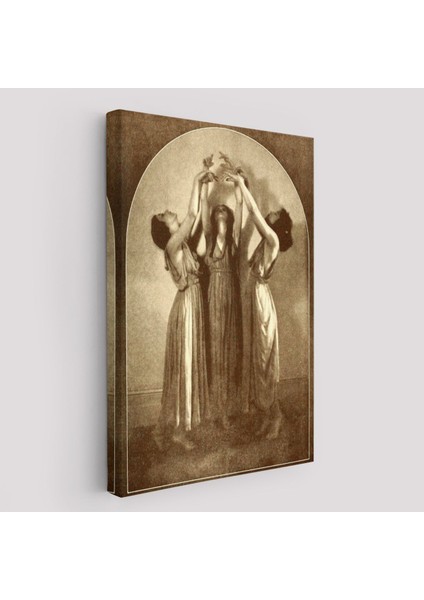 Şabat Ayinin De Dans Eden Kadınlar Dekoratif Duvar Tablosu Halloween -6385