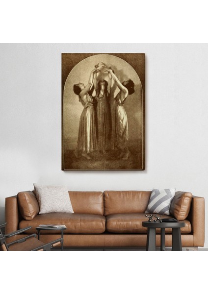 Şabat Ayinin De Dans Eden Kadınlar Dekoratif Duvar Tablosu Halloween -6385 fiyatları