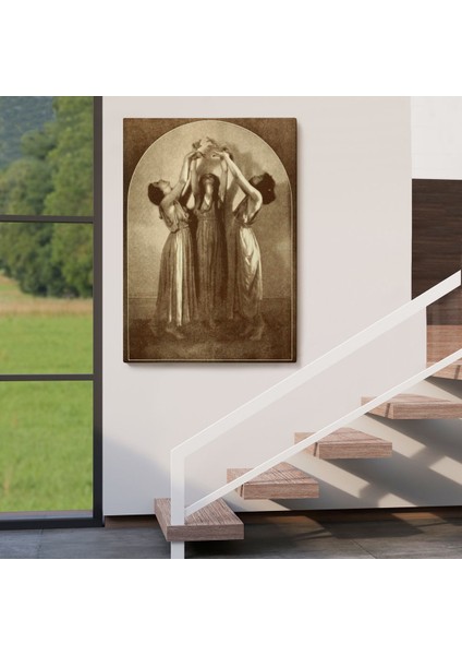 Şabat Ayinin De Dans Eden Kadınlar Dekoratif Duvar Tablosu Halloween -6385 fırsatları