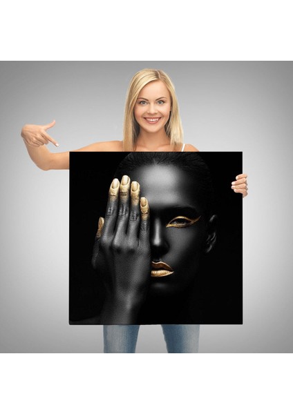 Afrikalı Kadın Kanvas Tablo, Afrikalı Kadın Duvar Sanatı, Afrikalı Kız KANVAS-5329 modelleri