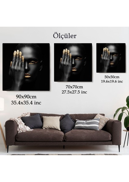 Afrikalı Kadın Kanvas Tablo, Afrikalı Kadın Duvar Sanatı, Afrikalı Kız KANVAS-5329