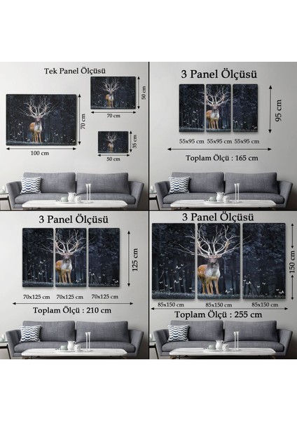 Ormandaki Geyik TABLOSU-6566