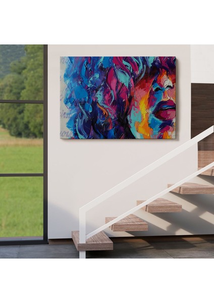 Güzel Kızın Soyut Resmi Yağlıboya Görünüm Dekoratif Kanvas Duvar TABLOSU-3755 indirimleri