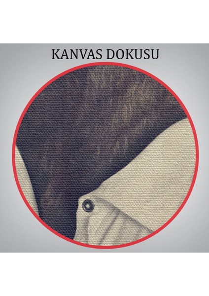 Geyik Kafalı Insan Kanvas TABLO-4984