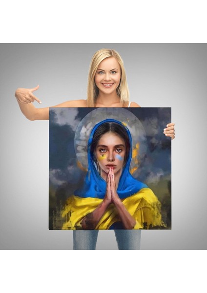 Dünya Barışı Için Dua Eden Kadın TABLO-5867 modelleri