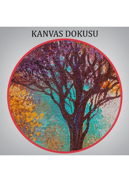 Sonbahar Manzarası Yağlıboya Görünüm Dekoratif Kanvas Duvar TABLOSU-3748