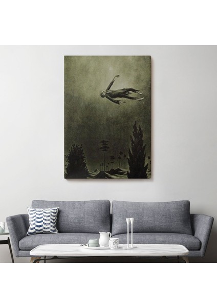 Franz Sedlacek Ağaçlar Üstündeki Hayalet Duvar Tablosu Witches Halloween -6381 fiyatları