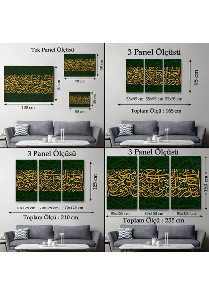 Size Içinizden Şerefli Bir Elçi Geldi, Tevbe Suresi 128. Ayet Yazılı Kanvas TABLO-3369