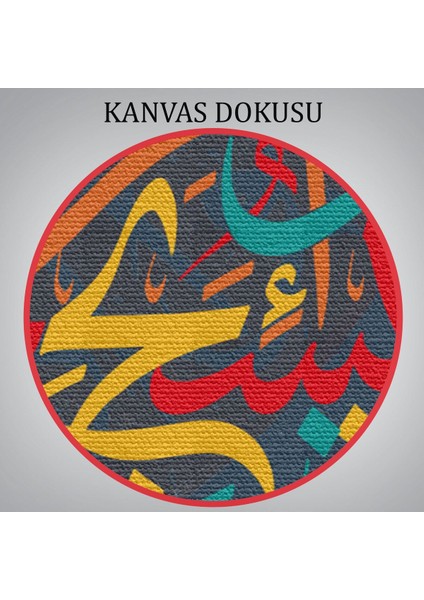 Yedi Gök Yer ve Bunların Içindekiler O'nu Tesbih Eder (Isra Süresi 44 Ayet) Yazılı Kanvas TABLO-3298