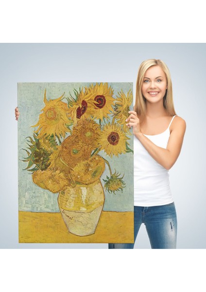 Vincent Van Gogh Ayçiçekleri Isimli Eseri Kanvas TABLO-5133 modelleri