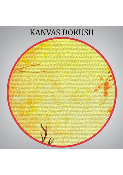 Sonbahar ve Ormandaki Geyikler Yağlıboya Görünüm Dekoratif TABLO-3643