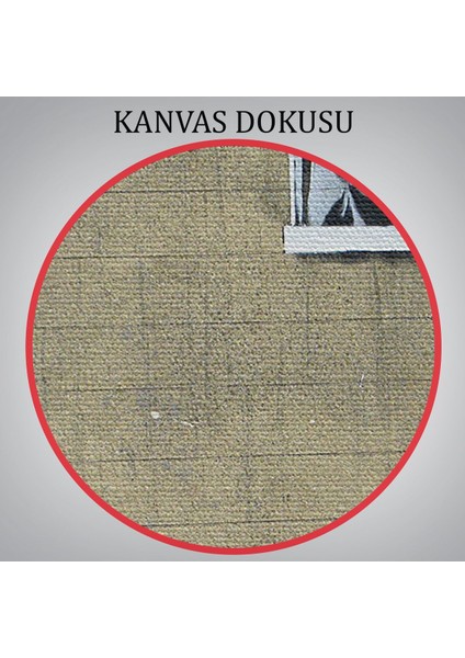 Banksy, Kocası Tarafından Basılan Kadın Kanvas TABLO-5093