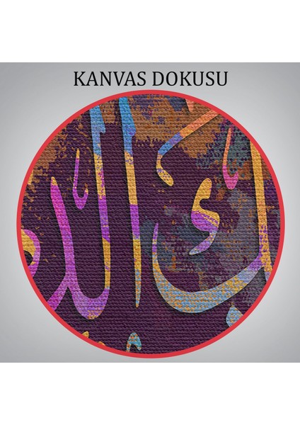 Yaradan Rabbinin Adıyla Oku (Alak Suresi 1. Ayet) Yazılı Dekoratif Kanvas TABLO-3331