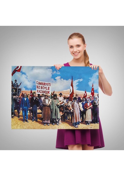 Biz Cumhuriyeti Böyle Kazandık TABLOSU-6573 fırsatları