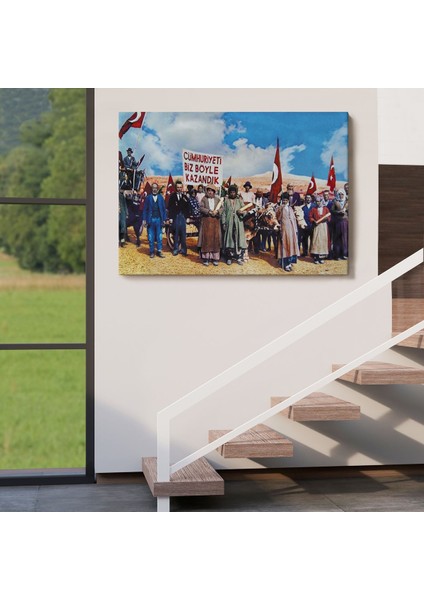 Biz Cumhuriyeti Böyle Kazandık TABLOSU-6573 indirimleri