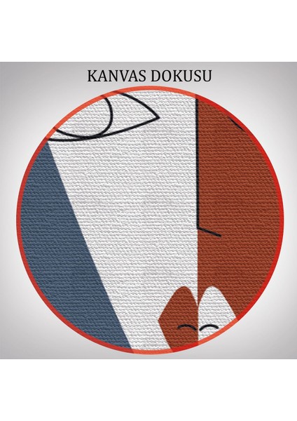 Gerçeküstü Soyut Yüzler Dekoratif Duvar Tablosu Üçlü Set-Dt-97 indirimleri
