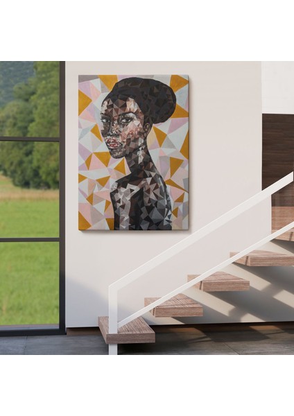 Afrikalı Kadın Dekoratif Kanvas Duvar TABLOSU-5949 fırsatları