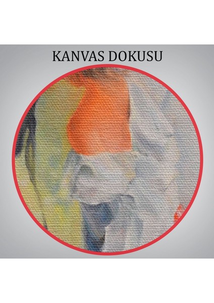 Bayaz At ve Sahibi Kız Yağlıboya Görünüm Dekoratif Kanvas Duvar TABLOSU-3539