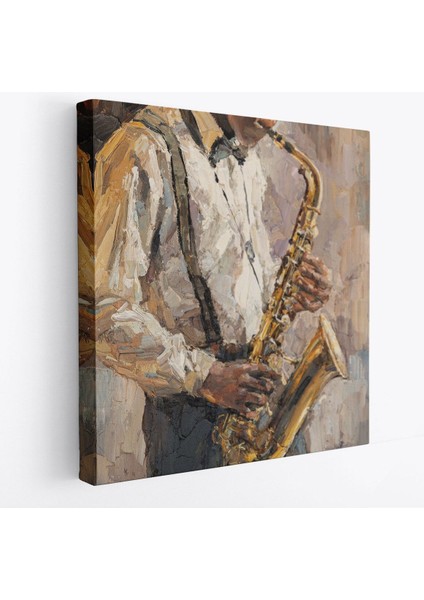 Saksafon Çalan Adam Kanvas TABLO-5911